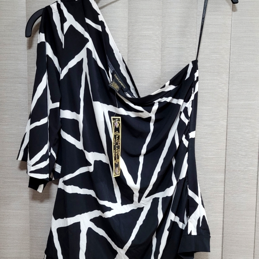 NWT/ Susan Lawrence One Shoulder Top